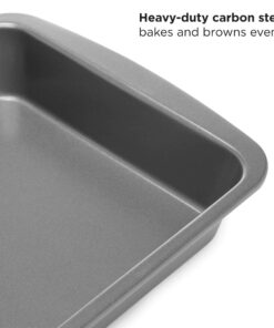 Ecolution EIOGY-1204 Toaster Oven Bakeware 4Piece Set | Nonstick Heavy Duty Carbon Steel,Gray Gray 29 712T3tbP2yL