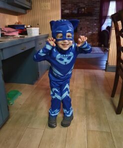 Disguise Catboy Costume for Kids, Official PJ Masks Costume Jumpsuit Medium (3T-4T) 31 712TK7woqCL