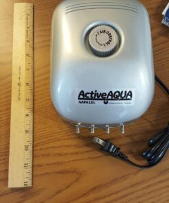 Hydrofarm AAPA15L Active Aqua, 4 Outlets, 6W, 15 L/min Air Pump, Silver,Grey 29 712TzhUZZL