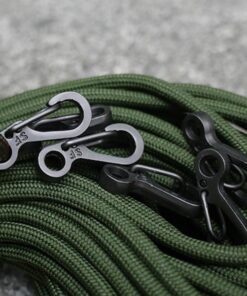 SZHOWORLD 10PCS/LOT Mini SF Spring Backpack Clasps Metal Snap Carabiners EDC Keychain Camping Bottle Paracord Hooks Black 23 712UQVE8SlL