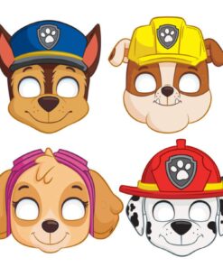 Assorted Paw Patrol Party Paper Masks (Pack Of 8) - Durable & Fun Party Favors & Gifts For Kids, Great For Themed Parties & Events - One Size Fits Most 21 712UrwCkpFL 2