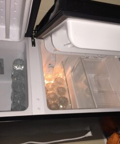 Midea WHD-113FB1 Double Door Mini Fridge with Freezer for Bedroom Office or Dorm with Adjustable Remove Glass Shelves Compact Refrigerator, 3.1 cu ft, Black 64 712VALO9oHL