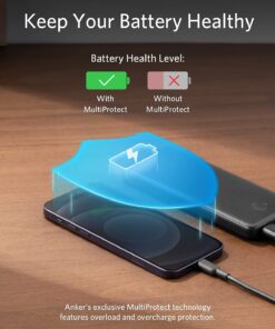 Anker Portable Charger, Power Bank, 10,000 mAh Battery Pack with PowerIQ Charging Technology and USB-C (Input Only) for iPhone 15/15 Plus/15 Pro/15 Pro Max, iPhone 14/13 Series, Samsung Galaxy Black 37 712VEcIzfNL