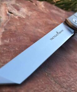 TACTICAL GEARZ Japanese Style Higonokami Front Flipper! Solid Titanium Handle! D2 Steel Tanto Blade. Includes Sheath! (Tatsu Higonokam) Tatsu Higonokam 11 712VTHYuesL