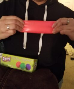 YoYa Toys Pull, Stretch and Squeeze Stress Balls - 3 Balls, Elastic Sensory Balls for Stress and Anxiety Relief, Autism and Special Needs Toys, Calming Fidgets for Kids and Adults, Ideal for Classroom Stretch Pack of 3 36 712VyrghrfL