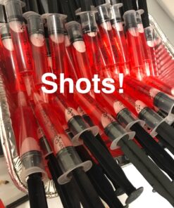 Jello Shot Syringes - 50 Pack 20ml Black Jello Plastic Injectors Shot Glass Individually Wrapped - Party Supplies for Birthday, Bachelorette, Halloween and NYE Party (Black) 17 712VzHGC PL