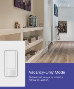 Lutron Maestro Motion Sensor Switch | 2 Amp, Single Pole | MS-OPS2H-2-WH | White (2-Pack) 2 Pack 27 712XVFuPuBL