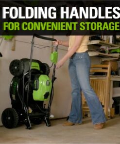 Greenworks 40V 21" Brushless Cordless (Push) Lawn Mower (75+ Compatible Tools), 5.0Ah Battery and Charger Included 21" Mower (5.0Ah) 38 712Xg8Brn3L