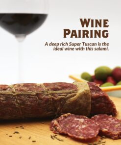 Fortuna's Finocchiona Dry Salami - Nitrate-Free Artisanal Charcuterie with Natural Fennel - Gluten-Free and Ideal for Keto Diets - Delicious Flavor and Texture for Snacking or Cooking, 2 Sticks, 10oz each 13 712Xo1Z ANL