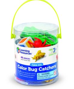 Learning Resources Take 10! Color Bug Catchers, Fine Motor Skills, for 2-4 Players, Ages 3+ Bugs 14 712YRY3xzHL