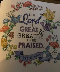 "Be Still" Inspirational Adult Coloring Therapy Featuring Psalms 57 712cExkaFTL