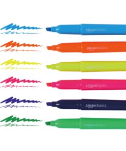 Amazon Basics Chisel Tip, Fluorescent Ink Highlighters, Assorted Colors - Pack of 12 12 Pack 30 712cMBfjXlL