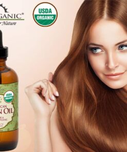 US Organic Moroccan Argan Oil, USDA Certified Organic,100% Pure & Natural, Cold Pressed Virgin, Unrefined, 4 Oz in Amber Glass Bottle with Glass Eye Dropper for Easy Application. Sourced from Morocco. 4 Fl Oz (Pack of 1) 13 712cVnUzhL