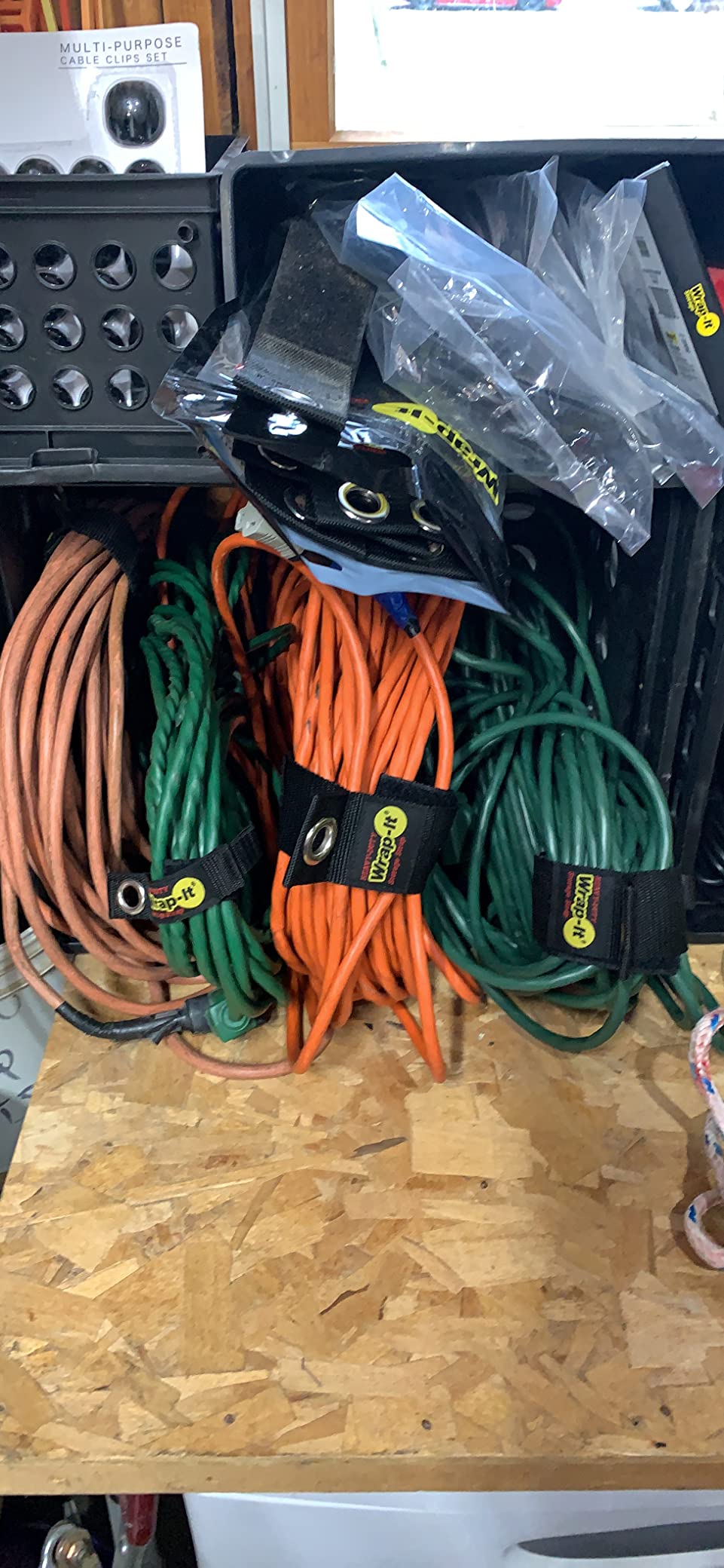 Heavy-Duty Wrap-It Storage Straps (Assorted 6 Pack) - Extension Cord Holder, Stocking Stuffers for Men, RV Accessories, Workshop and Garage Organizers and Storage Assorted 6-Pack Black 21 Heavy-Duty Wrap-It Storage Straps (Assorted 6 Pack) - Extension Cord Holder, Stocking Stuffers for Men, RV Accessories, Workshop and Garage Organizers and Storage Assorted 6-Pack Black - Image 21