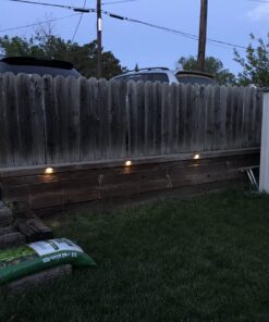 GIGALUMI 12 Pcs Solar Deck Lights, Bronze Finished Waterproof Led Solar Lamp for Outdoor Pathway, Yard, Patio, Stairs, Step and Fences. (Warm White) Warm White 46 712e vZE8PL