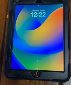 SEYMAC stock iPad 9th/ 8th/ 7th Generation Case 10.2’’, Shockproof with Screen Protector Pencil Holder 360° Rotating Hand Strap &Stand, for 10.2 inch 2021/2020/2019 (Black) Black+Back 45 712e7zj2o5L