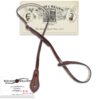 Walker & Williams M-41 Chestnut Brown Leather Mandolin Strap For A or F Types 4 712eT E50AL