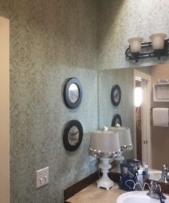 NuWallpaper NU2079 Nomad Damask Peel & Stick Wallpaper, Blue Turquoise 31 712gdn8LWnL 1