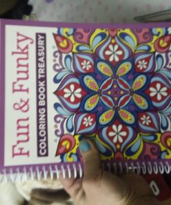 Fun & Funky Coloring Book Treasury: Designs to Energize and Inspire (Design Originals) 208 Pages with 96 Groovy One-Side-Only Designs on Extra-Thick Perforated Paper in a Handy Spiral Lay-Flat Binding 40 712gqnUvPaL 2