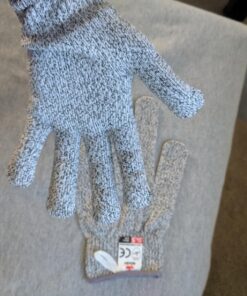 NoCry Premium Cut Resistant Gloves Food Grade — Level 5 Protection; Ambidextrous; Machine Washable; Superior Comfort and Dexterity; Lightweight Protective Gloves; Complimentary eBook Small Original Grey 35 712h1y8f2L