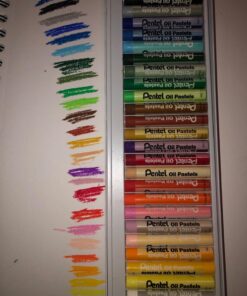 Pentel Arts Oil Pastel Set, 5/16 x 2-7/16 Inch, Assorted Colors, Set of 25 1 Count (Pack of 25) 30 712harHeABL
