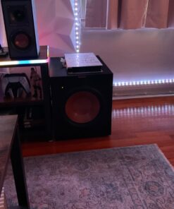 Klipsch R-12SW Powerful Deep Bass Front Firing 12" Copper-Spun Driver 400W Digital Power Subwoofer 14" X 18.5" X 16" 31 712iz2CdQAL