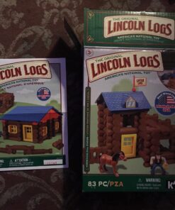 LINCOLN LOGS-Horseshoe Hill Station-83 Pieces-Real Wood Logs - Ages 3+ - Best Retro Building Gift Set for Boys/Girls – Creative Construction Engineering – Top Blocks Game Kit - Preschool Education Toy 32 712j3kOCS0L