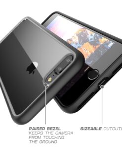 SUPCASE Unicorn Beetle Style Case Designed for iPhone 7 Plus, iPhone 8 Plus Case, Premium Hybrid Protective Clear Case for Apple iPhone 7 Plus 2016 / iPhone 8 Plus 2017 (Black) Black 49 712j5ZqwtcL