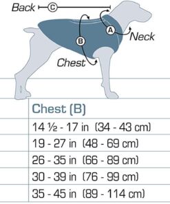 Kurgo Loft Dog Jacket, Reversible Dog Coat, Wear with Harness or Sweater, Water Resistant, Reflective, Winter Coat For Large Dogs (Coastal Blue, XL) Extra Large Coastal Blue/Orange 43 712k5ehAKUL