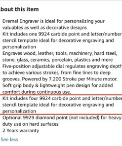 Dremel 120-Volt Engraver Rotary Tool with Stencils - Crafting Machine Perfect for DIY Personalizing and Engraving Leather, Metal, Glass, and Wood , Black, 290-02 Engraver with Letter/Number Template 42 712kLvaso9L