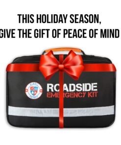 Always Prepared Premium (125 Piece) Roadside Emergency Car Kit – with Jumper Cables – All-in-One Auto Safety and First Aid Kit – Travel Safety for Women, Men, and College Kids – Roadtrip Essentials Premium Roadside Kit 27 712kkiMxJnL