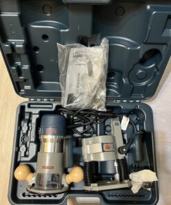 BOSCH 1617EVSPK Wood 12 Amp Router Tool Combo Kit - 2.25 Horsepower Plunge Router & Fixed Base with a Variable Speed 58 712kpqSx22L