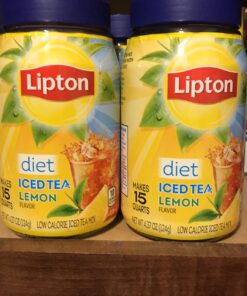 Lipton Diet Lemon Iced Tea Mix, Makes 15 Quarts (Pack of 2) 4.4 Ounce (Pack of 2) 19 712lBGysnCL