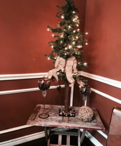 Vickerman 4' Natural Alpine Artificial Christmas Tree - Pre lit Alpine Tree with 337 PVC Tips and 100 Clear Lights- Rustic Artificial Tree for Seasonal Indoor Home Decor -Tree Stand Included 4' Green 21 712lpwhdd9L 1