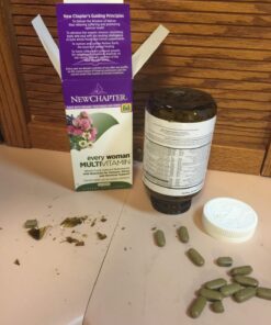 New Chapter Women's Multivitamin Advanced Formula for Stress, Bone, Immune, Beauty & Energy Support, Higher Levels of Whole-Food Fermented Essential Nutrients for Women + Iron + Vitamin D3, 120 Count 120 Count (Pack of 1) 29 712mRSoXg0L