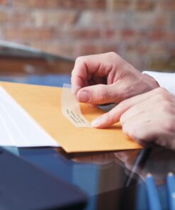 DYMO Authentic LW Clear Mailing Address Labels, DYMO Labels for LabelWriter Label Printers, 1-1/8" x 3-1/2", 1 Roll of 130 12 712mU230hiS