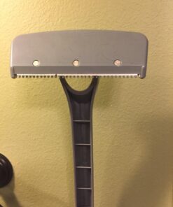 BRO SHAVER, Back Shaver for Men (DIY) Back & Body Hair Trimmer. Shave Wet or Dry. No Expensive Refills - Uses Double Edge Razor Blades. 15 Blades Included. Ergonomic Handle Large 37 712mgbAspHL 3