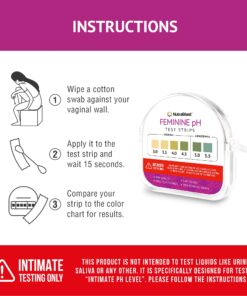 Alternative view of NutraBlast Feminine pH Test Strips 3.0-5.5 | Monitor Intimate Health | Easy to Use & Accurate Women’s Acidity & Alkalinity Balance pH Level Tester Kit (100 Tests Roll)