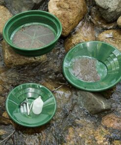 SE Gold Panning Mining Accessories Kit - Includes 10" 14" Gold Pans, 1/2" Sifting Screen, 2 Gold Vials, Snuffer Bottle, Tweezers, 7 Pieces 16 712nPjLKUlL