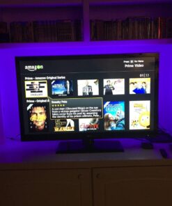 HAMLITE TV LED Backlight, 8.2Ft Led Light for TV 32-60 Inch Monitor Backlight, HDTV Wall Mount Stand Work Space Gaming Room Decor, LED Bias Ambient Mood Lighting Kit for 32-60inch 53 712o18GYOML