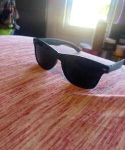 ShadyVEU Super Dark Black Lens Round Sunglasses UV Protection Spring Hinge Soft Matte Frame Fashion Shades 41 712o2NgH4zL