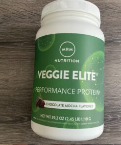 MRM Nutrition Veggie Elite Performance Protein | Chocolate Mocha Flavored| Plant-Based Protein| Easy to Digest | with BCAAs| Vegan + Gluten-Free | Clinically Tested| Digestive enzymes | 30 Servings 30 Servings (Pack of 1) 21 712obVhRwvL