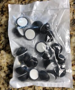 ROK Hardware Multipurpose Silicone Cable Clip Grip Wire Cord Type USB Desk Wall Desktop Organizer Charger Holder (20 Pack, Black) 20 Pack 28 712oe7gSImL