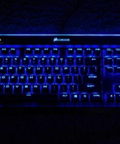 Corsair K95 RGB Platinum Mechanical Gaming Keyboard - 6x Programmable Macro Keys - USB Passthrough & Media Controls - Fastest Cherry MX Speed - RGB LED Backlit - Black Finish 38 712ootU9RUL 1