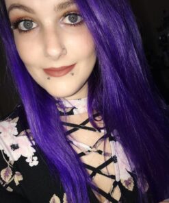 MANIC PANIC Ultra Violet Hair Color - Amplified - Semi Permanent Hair Dye - Cool Blue Toned Violet Color - Vegan, PPD & Ammonia Free - For Coloring Hair on Men & Women 25 712pgMO8 bL