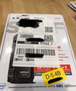 ARRIS SURFboard SB6190 DOCSIS 3.0 32 x 8 Gigabit Cable Modem , Comcast Xfinity, Cox, Spectrum , 1 Gbps Port , 800 Mbps Max Internet Speeds , Easy Set-up with SURFboard Central App , Black Docsis 3.0 32x8 Modem 36 712pp263e8L