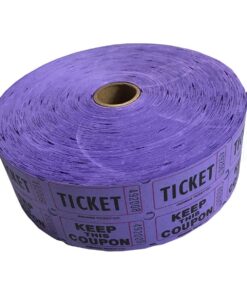 Alternative view of Double Purple Raffle Ticket Roll - 2000 Per Roll
