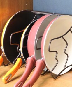 Deco Brothers Pan Organizer Rack for Kitchen Cabinet and Counter, Bronze 27 712rxh1T8LL