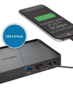 Kensington Universal USB3.0 Mountable Dual Display Docking Station for Windows, Mac, and Surface (Dual Video HDMI & DVI / VGA, 6 USB Ports, Gigabit Ethernet, Audio) 9 712sYupdQYL