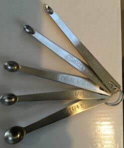 New Star Foodservice 42924 Stainless Steel Measuring Spoons Set, Mini (Mini Spoons) 5-Piece Set 28 712tXJKlrLL